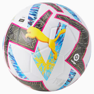 Balón de fútbol Orbita La Liga 1 FIFA Quality, Puma White-Beetroot Purple-Blue Atoll
