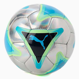 ユニセックス プーマ ストリート トレーニング サッカー ボール, Metallic Silver-Fizzy Light-Blue Glimmer