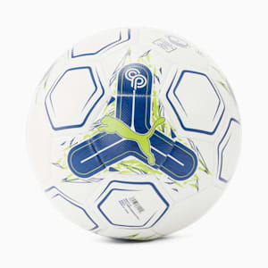 PUMA x CHRISTIAN PULISIC Cat Soccer Ball, PUMA White-Clyde Royal-Lime Smash, extralarge