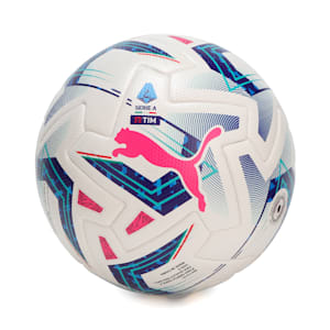 サッカーボール オービタ SERIE A FIFA QUALITY PRO, PUMA White-Blue Glimmer-Sunset Glow, extralarge-JPN