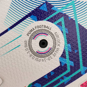 サッカーボール オービタ SERIE A FIFA QUALITY PRO, PUMA White-Blue Glimmer-Sunset Glow, extralarge-JPN