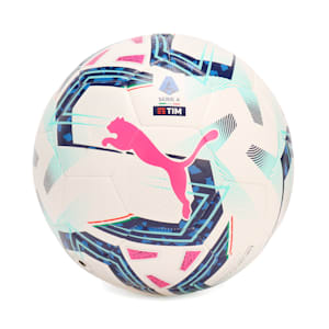 サッカーボール オービタ SERIE A ハイブリッド, PUMA White-Blue Glimmer-Sunset Glow, extralarge-JPN
