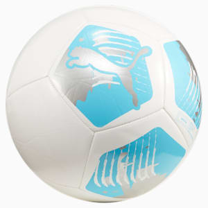 PUMA Big Cat Soccer Ball, PUMA White-Bright Aqua-PUMA Black, extralarge