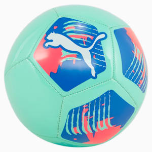 Mini balón de fútbol PUMA Big Cat, Electric Peppermint-Bluemazing-Sunset Glow, extralarge