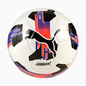 Orbita 6 Soccer Ball, PUMA White-Glowing Red-Purple Glimmer, extralarge