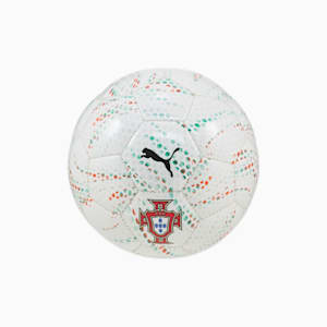 Portugal Fan Mini Soccer Ball, PUMA White-PUMA Black, extralarge