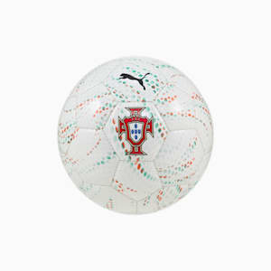 Portugal Fan Mini Soccer Ball, PUMA White-PUMA Black, extralarge