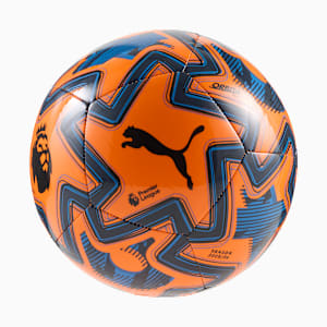 PUMA Orbita Play Premier League Brilliance Soccer, Orange Glo-Racing Blue-PUMA Black, extralarge