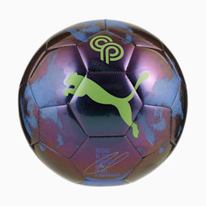 PUMA x CHRISTIAN PULISIC Graphic Soccer Ball, New Navy-Green Glare-Elektro Purple-PUMA White, extralarge