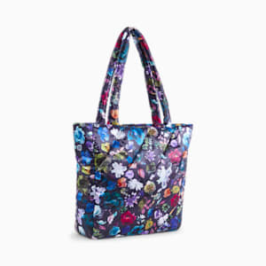 PUMA x LIBERTY Tote Bag, PUMA Black-Floral AOP, extralarge