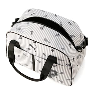 ユニセックス ゴルフ フラッグ グラフィック ボストンバッグ 33L, Bright White