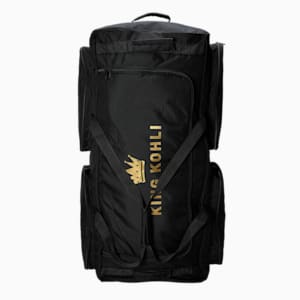 PUMA King Kohli Cricket Trolley Bag, PUMA Black-PUMA Gold, extralarge-IND