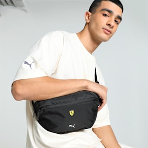 Scuderia Ferrari Race Motorsport Unisex Waist Bag, PUMA Black, extralarge-IND