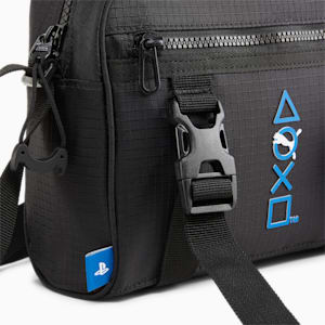 PUMA x PLAYSTATION Men's Crossbody Bag, PUMA Black, extralarge-IND