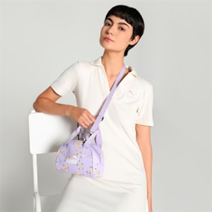 Floral Graphic Women's Grip Bag, Vivid Violet-AOP, extralarge-IND