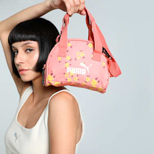 Floral Graphic Women's Grip Bag, Hibiscus Flower, extralarge-IND