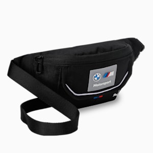 BMW M Motorsport Unisex Waist Bag, PUMA Black, extralarge-IND