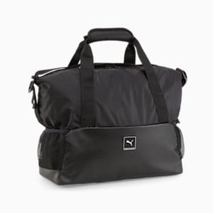 LIU JO crystal-logo faux-leather clutch bag, Puma Black, extralarge