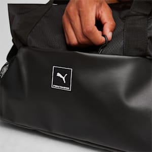 LIU JO crystal-logo faux-leather clutch bag, Puma Black, extralarge