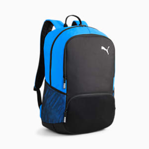 teamGOAL Premium XL Soccer Backpack, Electric Blue Lemonade-PUMA Black, extralarge