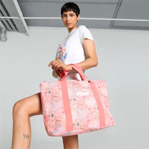 PUMA Vacation Women's Tote Bag, Frosty Pink-AOP, extralarge-IND