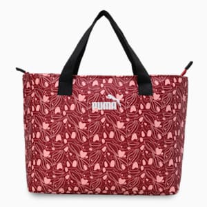 PUMA Women's Floral Tote Bag, Dark Jasper, extralarge-IND