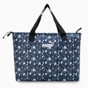 PUMA Women's Floral Tote Bag, Bering Sea, extralarge-IND