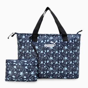 PUMA Women's Floral Tote Bag, Bering Sea, extralarge-IND