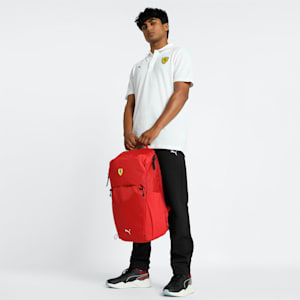 Scuderia Ferrari Race Unisex Motorsport Backpack, Rosso Corsa, extralarge-IND
