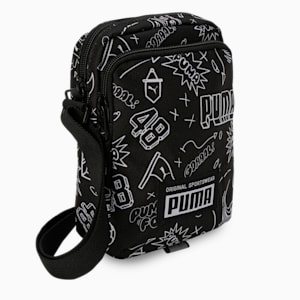 PUMA Academy Unisex Portable Bag, PUMA Black-B&W Graphic AOP, extralarge-IND