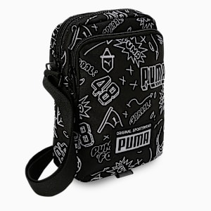Academy Portable Bag, PUMA Black-B&W Graphic AOP, extralarge-IND