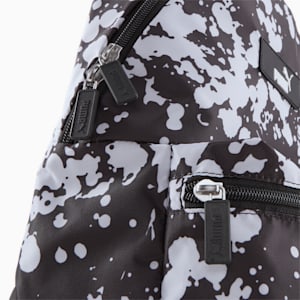 Core Pop Women's Backpack, PUMA Black-street AOP, extralarge-IND