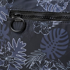 PUMA Tropical Print Women's Shoulder Bag, PUMA Black-AOP, extralarge-IND
