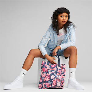Core Pop Women's Shopper, Persian Blue-floral AOP, extralarge-IND