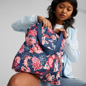 Core Pop Women's Shopper, Persian Blue-floral AOP, extralarge-IND