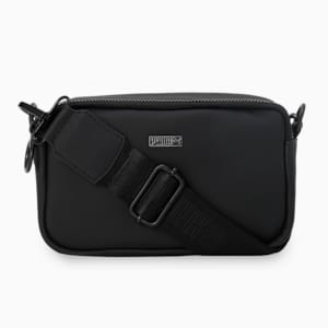 Women's Premium Cross Body Bag, PUMA Black, extralarge-IND