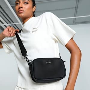 Women's Premium Cross Body Bag, PUMA Black, extralarge-IND