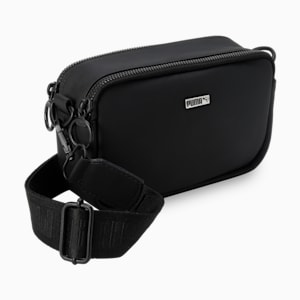 Women's Premium Cross Body Bag, PUMA Black, extralarge-IND