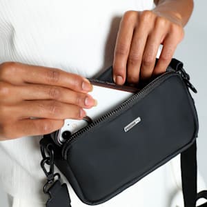 Women's Premium Cross Body Bag, PUMA Black, extralarge-IND
