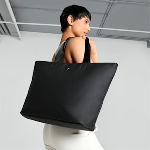PUMA Women's Premium Shopper Bag, PUMA Black, extralarge-IND
