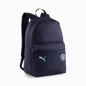 Manchester City ftblESSENTIALS Backpack, PUMA Navy-Team Light Blue, extralarge