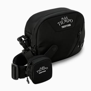 PUMA x MÁS TIEMPO Unisex Cross Body Bag, PUMA Black, extralarge-IND