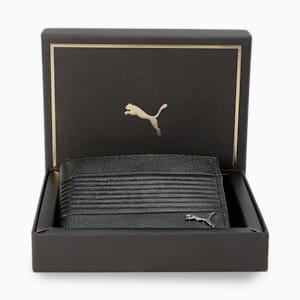 Leather Cruise V2 Bi-Fold Wallet, PUMA Black, extralarge-IND