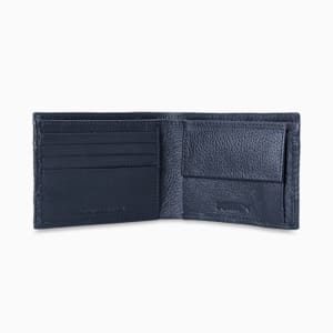 PUMA Leather Cruise V2 Unisex Bi-Fold Wallet, PUMA Navy, extralarge-IND