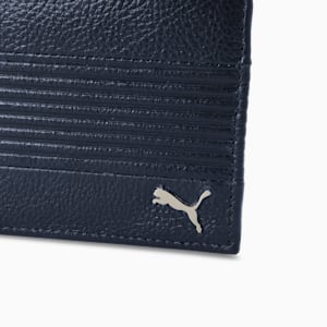 PUMA Leather Cruise V2 Unisex Bi-Fold Wallet, PUMA Navy, extralarge-IND