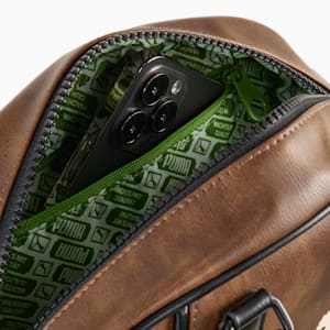 Mini cartera de mano Archive, Chestnut Brown, extralarge