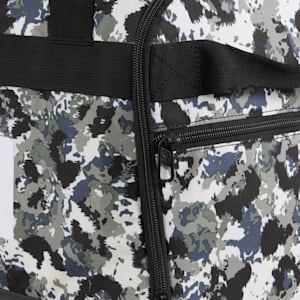 Challenger All-Over Print Small Sports Bag, PUMA Black-Camouflage AOP, extralarge-IND