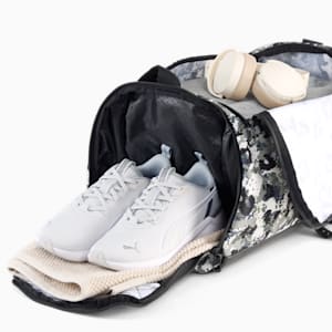 Challenger All-Over Print Small Sports Bag, PUMA Black-Camouflage AOP, extralarge-IND