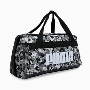 Challenger All-Over Print Small Sports Bag, PUMA Black-Camouflage AOP, extralarge-IND