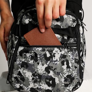 Challenger All-Over Print Small Sports Bag, PUMA Black-Camouflage AOP, extralarge-IND